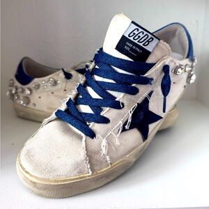 GOLDEN GOOSE LMTD ED Size 41 Superstar Sneaker Embellished